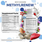 Clean Nutra TMG Supplements 1000mg | Methylated Multivitamin for Women Men | Taurine B6 Vitamins B12 D3 K2 Trimethylglycine Magnesium Methylfolate Milk Thistle NAC COQ10 B Supplement Complex Capsules
