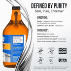 Sovereign Silver Immune Support - Colloidal Silver, Bio-Active Silver Hydrosol, 10 ppm, Liquid Twist Top, 64 Fl Oz, (1,892 mL)
