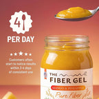 3 Top Popular Flavors High Dietary Fiber Prebiotic Gel Formula — 100% Natural & Clean Label — Plant-Based Psyllium Husk & Inulin Complex — No Added Sugar, 48oz