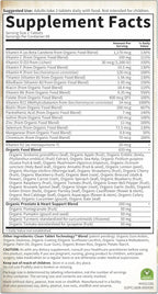 Garden of Life Organics Men's 40+ Multivitamin with Prostate Support, B12 & Vitamins – Vegan Daily Whole Food Multivitamin, Non-GMO, Certified Organic, 120 Tablets