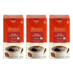 Teeccino Reishi Eleuthero Tea - French Roast - 25 TeaBags, Organic Mushroom Adaptogenic Herbal Tea, 3x More Herbs than Regular Tea Bags, Caffeine Free, Chicory Prebiotic - Pack of 3