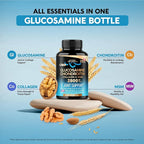 Glucosamine Chondroitin MSM Collagen | HSA | Joint Support Supplement 2800 mg | Made in USA | FSA Approved Product Items | Flexibility Nutritional Vitamins | For Men & Women, 240 Capsules