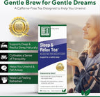 Bell Lifestyle Sleep & Relax Herbal Tea - Night Time Blend with Chamomile, Passionflower, Linden, Valerian, 100% Natural, Vegan, Caffeine-Free - 20 Tea Bags