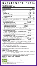 New Chapter Wholemega Fish Oil Supplement, Tiny Capsules, 2000mg per Serving, Clinically Proven Wild Alaskan Salmon Oil with Omega-3 + Vitamin D3 + Astaxanthin, 500mg Each - 90 Count