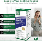 Bell Lifestyle Sleep & Relax Herbal Tea - Night Time Blend with Chamomile, Passionflower, Linden, Valerian, 100% Natural, Vegan, Caffeine-Free - 20 Tea Bags