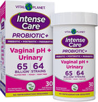Vital Planet - Intense Care Vaginal pH & Urinary Probiotics for Women Plus Organic Prebiotics, Postbiotics, and Parabiotics, 65 Billion CFU and 64 Strains, Immune and Digestive Health 30 ct