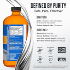 Sovereign Silver Immune Support - Colloidal Silver, Bio-Active Silver Hydrosol, 10 ppm, Liquid Twist Top, 32 Fl Oz, (946 mL)