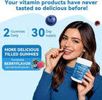 Premium Feminine Balance Gummies - Upgraded Formula with Probiotics, Evening Primrose, Inositol, VIT C & E - Sugar Free, No Artificial Flavors,Vegan Vaginal pH Support & Odor Control,60 (Mixed Berry)