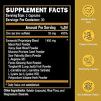 SEMANOID (60 Caps) Maximum Fertility Formula and Semen Volumizer - Advanced Fertility Ingredients and Male Prenatal Vitamin Blend, 1 Month Supply