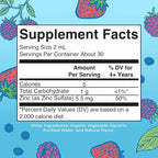 MaryRuth Organics Zinc Supplement for Immune Support, Immune Support Supplement for Kids, Ages 4-13, Zinc Sulfate, Vegan, USDA Organic, Glycerin Based, 2 Fl Oz