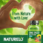 NATURELO Mens Multivitamins - One Daily Multivitamin for Men with Vitamins, Minerals & Organic Whole Foods, Boost Energy & Health, Non-GMO, 60 Vegetarian Capsules
