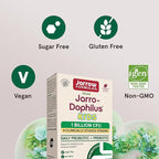 Jarrow Formulas® Jarro-Dophilus® Kids Probiotics and Prebiotics, 1 Billion CFU, Supplement for Intestinal and Immune Health Support, 60 Sugar-Free Raspberry-Flavored Chewable Tablets, 30 Day Supply