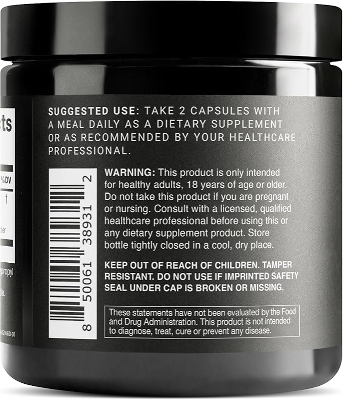 Toniiq Super Strength Horny Goat Weed for Men & Women - Epimedium sagittatum - 40% Icariins - 60: 1 Concentrated Extract - 3P Tested - Premium hornygoatweed for Men - 60 Caps