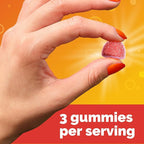 Emergen-C 750mg Vitamin C Gummies for Adults, Immune Support Gummies, Gluten Free, Strawberry, Lemon and Blueberry Flavors, Back to School Essentials - 45 Count