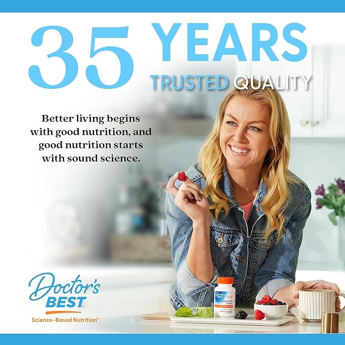 Doctors Best Trans-Resveratrol 100, Resveratrol with Red Wine Polyphenol (ResVinol), Non-GMO, Gluten Free, Soy Free, Vegan 60 Veggie Caps