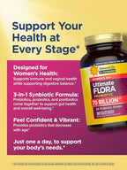 Renew Life Ultimate Flora Probiotics for Women 50+ 70 Billion CFU Delayed Release Vegan Capsules | Vaginal | Digestive Health | Immune Health | Dairy Free | 30 Count