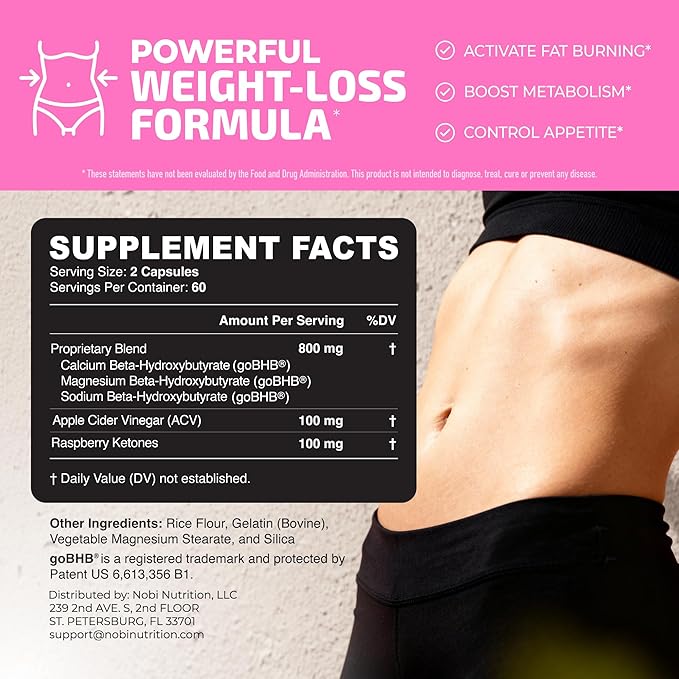 Weight Loss Pills for Women | Fat Burners for Women | Metabolism Booster for Weight Loss Supplement with Raspberry Ketones | Appetite Suppressant, Stomach Fat Burner & Weightloss Diet Pills | 120 Ct