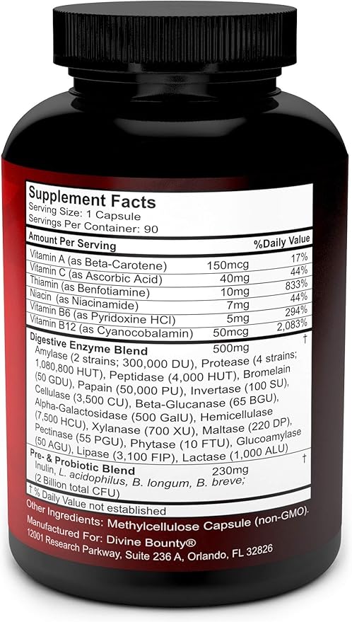 Divine Bounty D-Mannose Capsules & Digestive Enzymes with Probiotics Bundle