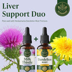 HERBAMAMA Milk Thistle Drops - Vegan Liver Support with Milk Thistle Extract Tincture - Non-GMO, Alcohol & Sugar-Free Liver Detox and Cleanse Supplement, 28-Day Supply