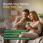 The Nerve Brand Neuropathy Superfood Blend, Greens Powder with R Alpha Lipoic Acid & Lions Mane for Nerve Support, Citrus Breeze, 30 Servings
