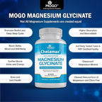 Chelamax Magnesium Glycinate.Dead Sea Sourced, 100% Chelated Magnesium for Sleep Support, Muscle Cramps, Bone Health. Made in USA, 3rd Party Tested,Heavy Metal Free,Glicinato de Magnesio Capsules.