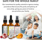 Energy & Vitality Bundle Liquid Vitamin Spray Trio - B12 Methylcobalamin, Iron Bisglycinate, and D3 (Lichen) & K2 (MK4 & MK7), Non-GMO, Gluten Free, Sugar-Free, 2 Fl Oz (60 ml) 540 Days Supply