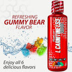 iSatori L-Carnitine LS3 3000, Triple-Blend Liquid L Carnitine Supplement, with Acetyl & Tartrate, Stimulant Free, Low Calories, Sugar & Gluten Free, Keto-Friendly, Gummy Bear Flavor (32 Servings)