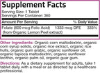 Bronson Organic Folic Acid (Vitamin B9 Folate) 800 mcg Folate from Lemon Peel 360 Tablets