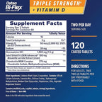 Osteo Bi-Flex Triple Strength Glucosamine Chondroitin Supplement with Vitamin D, Improve Joint Function, Support Bone Health, 120 Coated Tablets