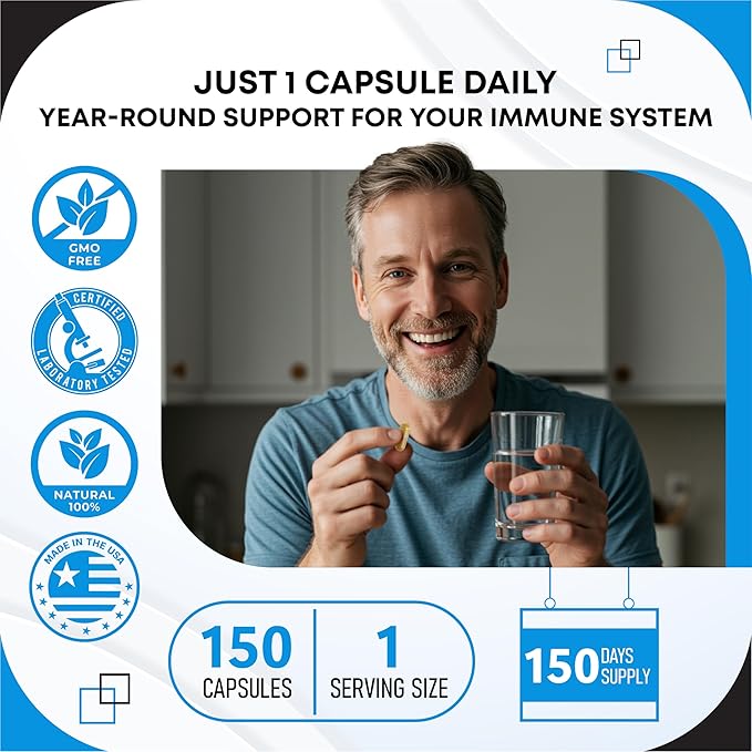 Ultra Alpha Lipoic Acid with CoQ10, Vitamin C & B1 - Supports Brain Health & Antioxidant Defense - 150 Capsules