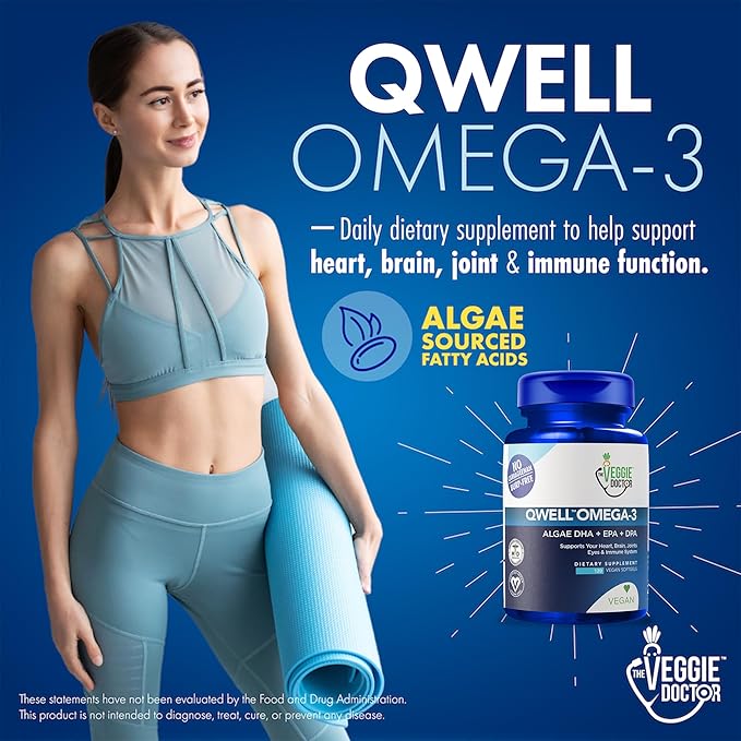 Vegan Omega 3 Supplement – Algae Omega 3 with DHA EPA DPA – Vegan Capsules from Algal – Fish Oil Alternative – Plant-Based Algae Oil Formula – Non-GMO, Carrageenan-Free (120 Capsules, 2 Month Supply)