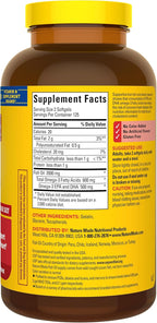 Nature Made Fish Oil Omega 3 Supplements, 2000mg Per Serving Softgels, Omega 3 Fish Oil for Healthy Heart Support, 250 Softgels, 125 Day Supply