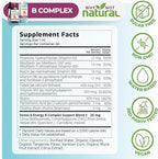 Why Not Natural Vitamin B Complex Liquid Drops - Supplement for Women - Vegan and Sublingual Forms of B1 B2 B3 B5 B6 Biotin Folate and Choline - Plus Blend for Energy Support