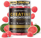 NSF Certified Creatine Gummy - Creatine Monohydrate Gummies for Men & Women, Creatine Monohydrate for Muscle Strength, Muscle Builder, Energy Boost, Pre-Workout Supplement(120 Count)-Watermelon Flavor