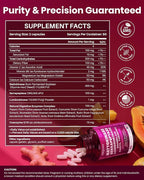 Nattokinase Supplement 12,000 FU (Max Strength) Serrapeptase 360,000 sPU, Lumbrokinase 10,000 FUV & CoQ10 -Systemic Enzymes Complex for Cardiovascular & Circulatory Health Support-100 Capsule
