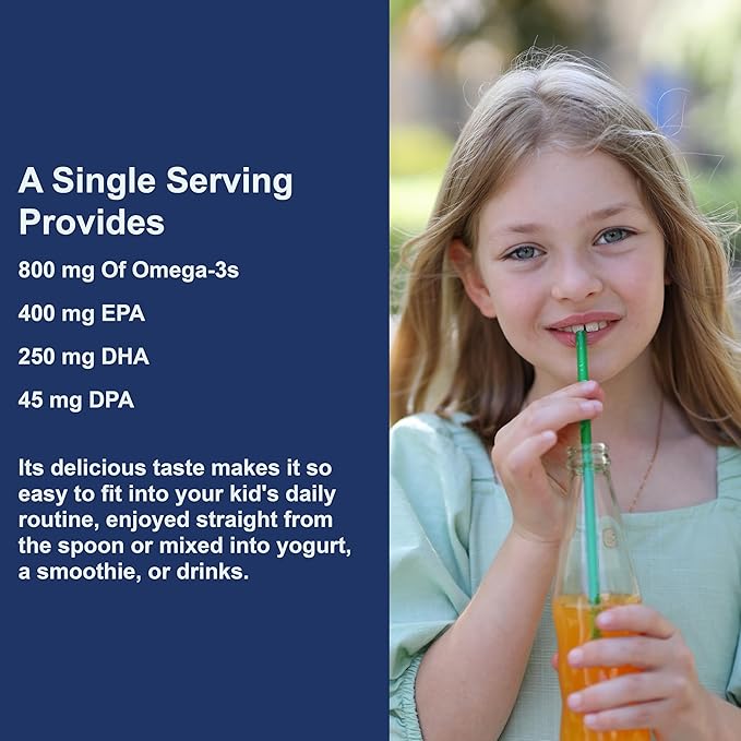 Carlson - Kid's The Very Finest Fish Oil, 800 mg Omega-3s, Norwegian, Sustainably Sourced, Orange, 200 mL