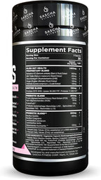 SASCHA FITNESS®️Gut and Digestive Health Support Pills | Prebiotics, Probiotics & Enzyme Blend |Berberine HCI,Gluco Vantage®|Helps with Bloating,Fat Loss, Cravings,Glucose Metabolism,30 Day Supply
