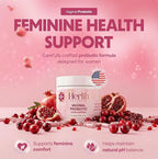 Vaginal Probiotics for Women – pH Balance & Vaginal Flora Support – Women’s Synbiotic with Probiotics & Prebiotics, Lactobacillus Blend & Cranberry – 90 Capsules