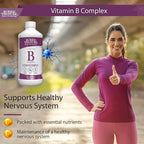 Buried Treasure B Complete - Liquid Vitamin B Complex with MethylCobalamin B12 & MethylFolate B9, Biotin, B1, B2,B3, B5, B6, Liquid & Sugar-Free, Women & Men, Dose Cup for Measuring