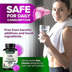 Built by Nature Milk Thistle Liver Detox Supplement with Silymarin Extract & Dandelion Root – Gentle Herbal Liver Cleanse for Men & Women - Liver Health Support - Non-GMO - 120 Veggie Capsules