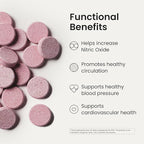 HumanN Neo40 Daily Heart & Blood Circulation Supplements to Boost Nitric Oxide - Supports Blood Pressure - from Maker of SuperBeets -Includes 30 Dissolvable Tablets - Tasty Fruity Flavor