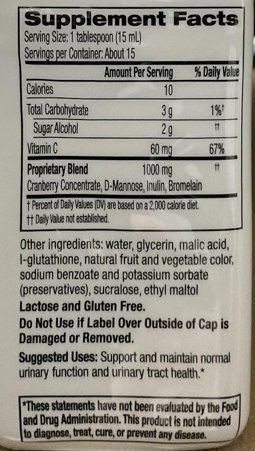 Cystex Urinary Health Maintenance Cranberry 7.6 oz ( Packs of 9)