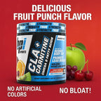 BPI Sports CLA+Carnitine – CLA L Carnitine & Linoleic Acid – L Carnitine Supplement for Weight Loss, Metabolism & Lean Muscle – Caffeine Free – Fruit Punch – 50 Servings – 12.34 oz