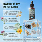 Clean Nutraceuticals Shilajit Liquid Drops with Sea Moss, Ashwagandha, Zinc, Magnesium, Liquid Vitamins for Women and Men - Terra Mineral