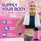 NaturalFem Advanced Thyroid Support & Hormone Balance for Women with Kelp, Turmeric, Milk Thistle, Chlorella, Aquamin & Botanical Formula - Mood & Focus Iodine Supplement - 90 Capsules