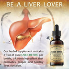 HERBALICIOUS Liver Supplement – Natural Liver Support Drops – Herbal Supplement Drink with Milk Thistle, Angelica Root, Dandelion Root, Turmeric, Peppermint - Liver Cleanse Detox – 4 fl oz