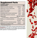 ANDREW LESSMAN Vitamin B12 500 720 Capsules - Absorption-Protected Methylcobalamin (Natural Coenzyme Vitamin B12), Essential for Energy and Stress Support, Plus B-Complex, Easy to Swallow Capsules