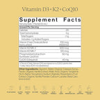 CYMBIOTIKA Liposomal Vitamin D3 + K2 + CoQ10 Liquid Supplement, Enhanced Absorption, Joint + Bone Health, Immune Support, Heart Health, Gluten Free, Soy Free, Plant-Based, 28 5 mL Packets