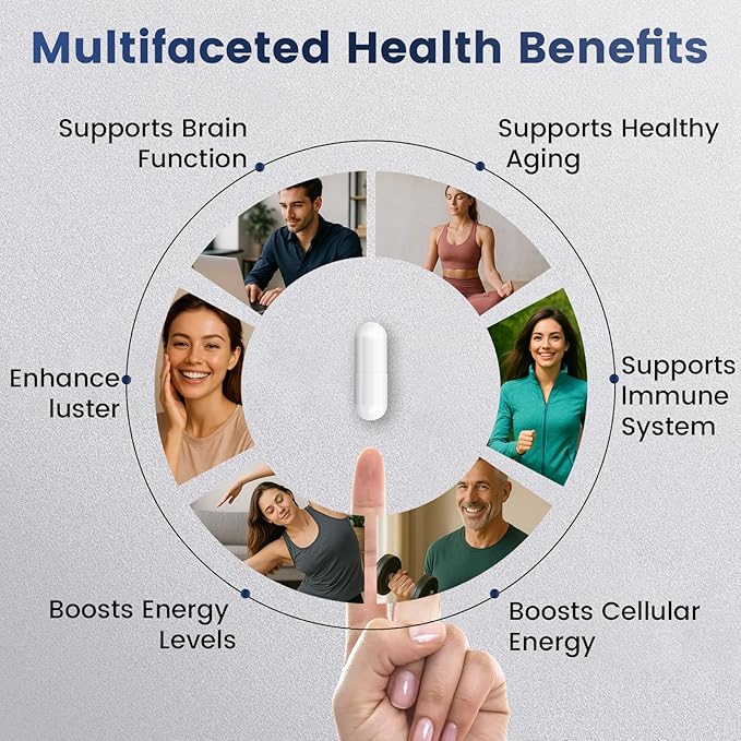 NAD+ Supplement 120 Capsules – Liposomal NAD+ with Resveratrol for Cellular Energy & Daily Vitality – High Absorption Formula for Men & Women – Vegan, Non-GMO, Gluten-Free