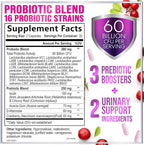 Probiotics for Women - Prebiotic and Probiotic Blend 60 Billion CFU Per Serving - 16 Strain Women's Probiotic for pH Balance & Vaginal Support - Digestive & Immune Support, Bottled USA - 60 Capsules